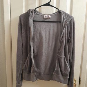Gray Juicy Couture velour hoodie